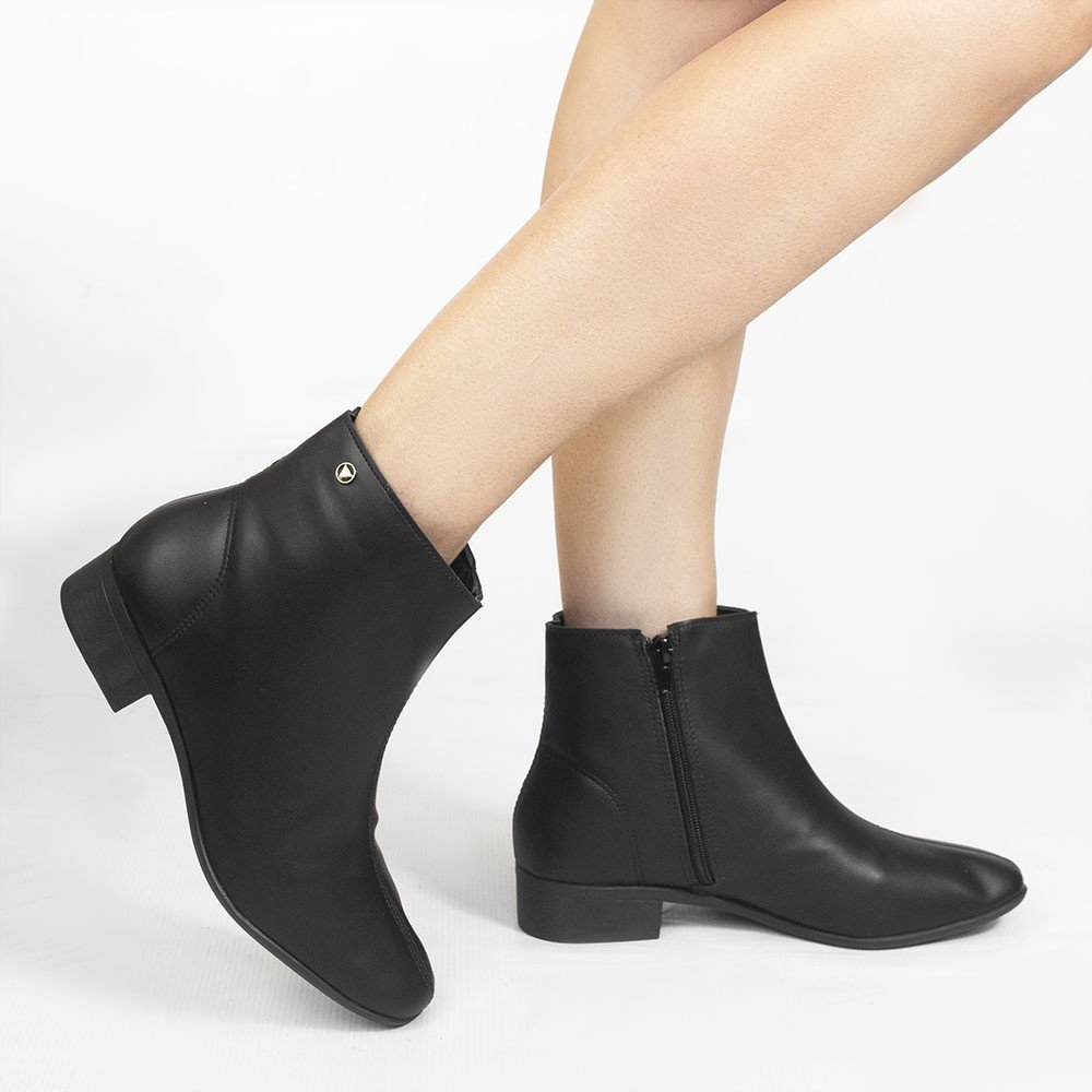 Bota Zatta Cano Curto Valeska Preta Preto 2