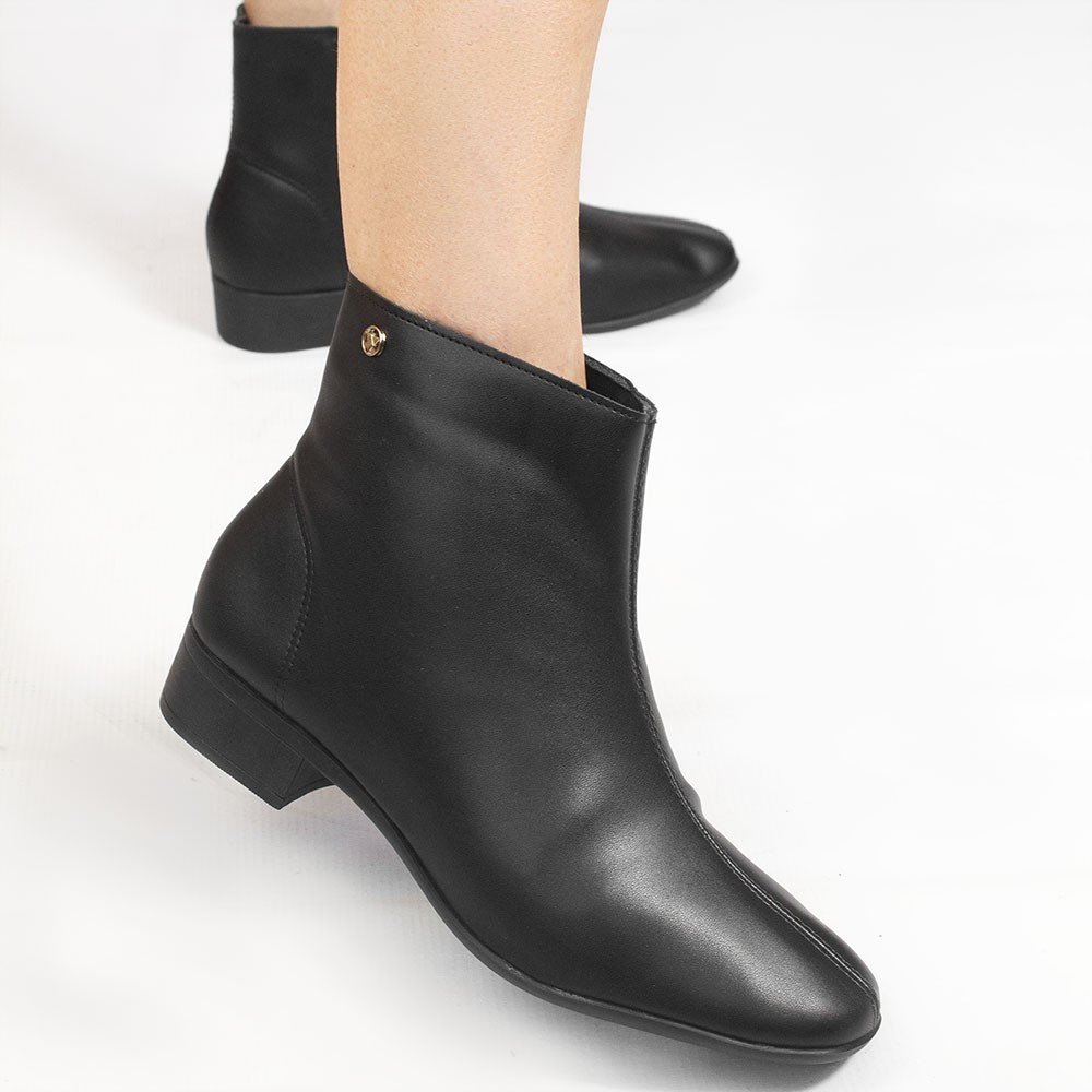 Bota Zatta Cano Curto Valeska Preta Preto 4