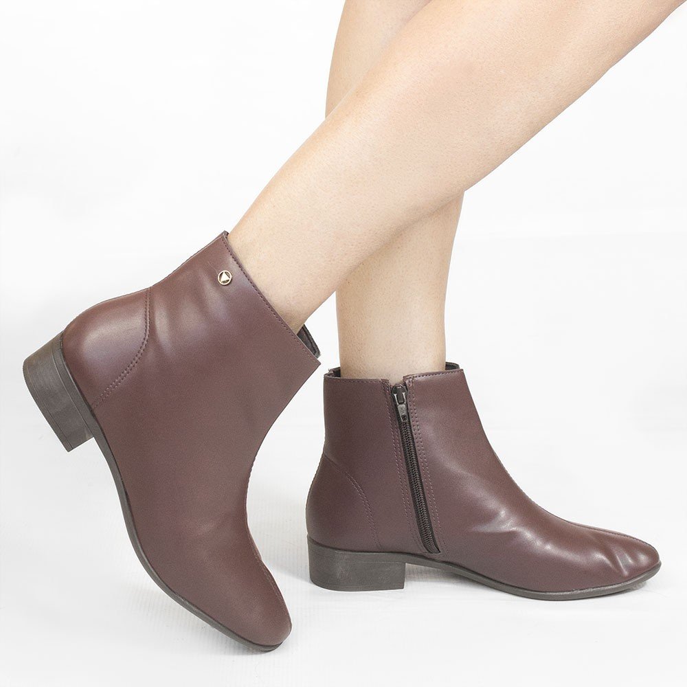 Bota Zatta Cano Curto Valeska Marrom Marrom 2