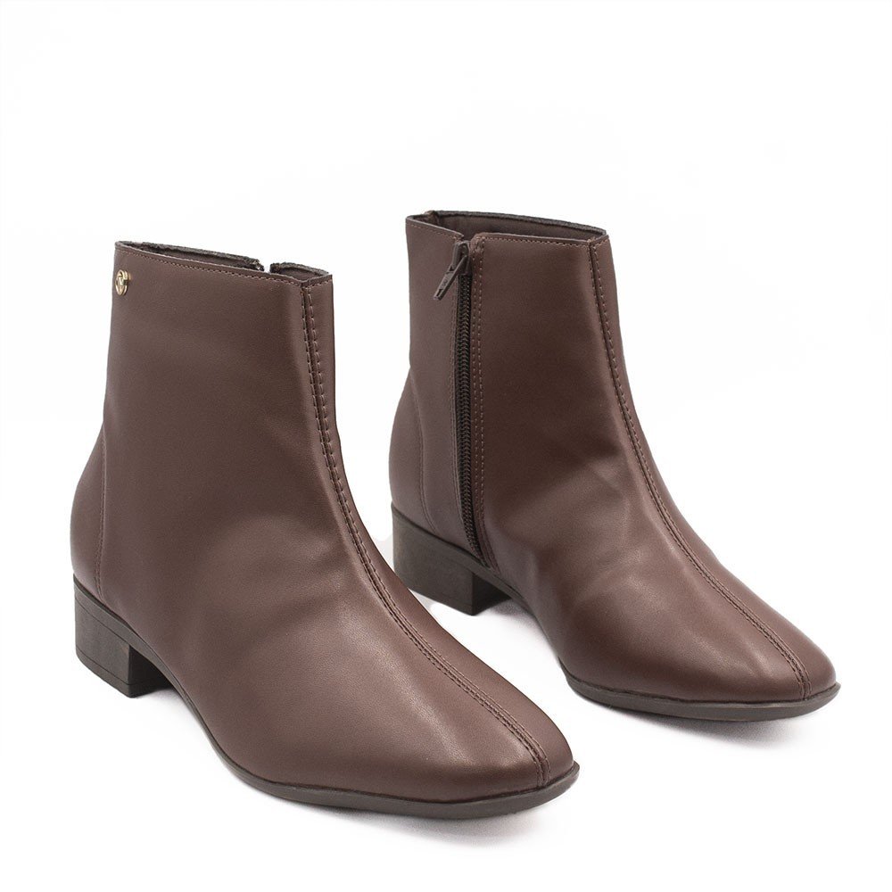 Bota Zatta Cano Curto Valeska Marrom Marrom 3