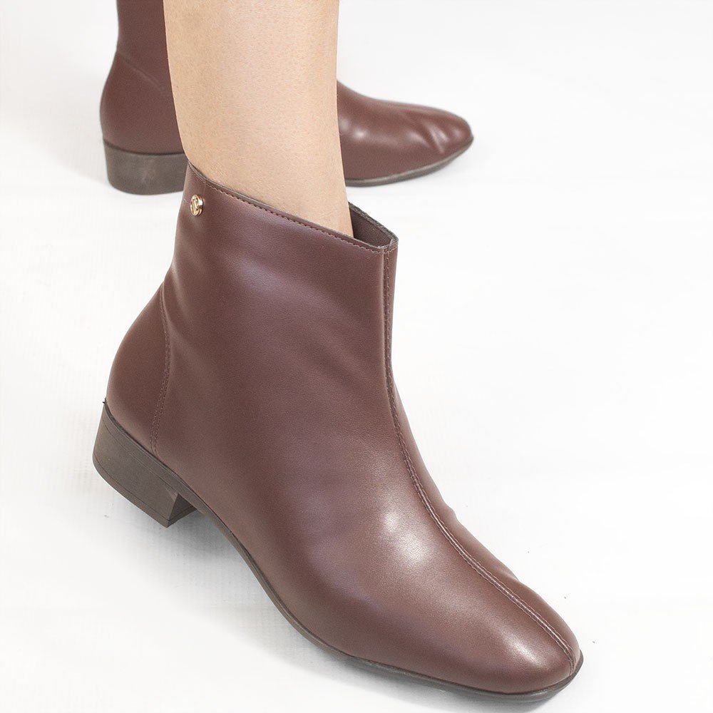 Bota Zatta Cano Curto Valeska Marrom Marrom 4