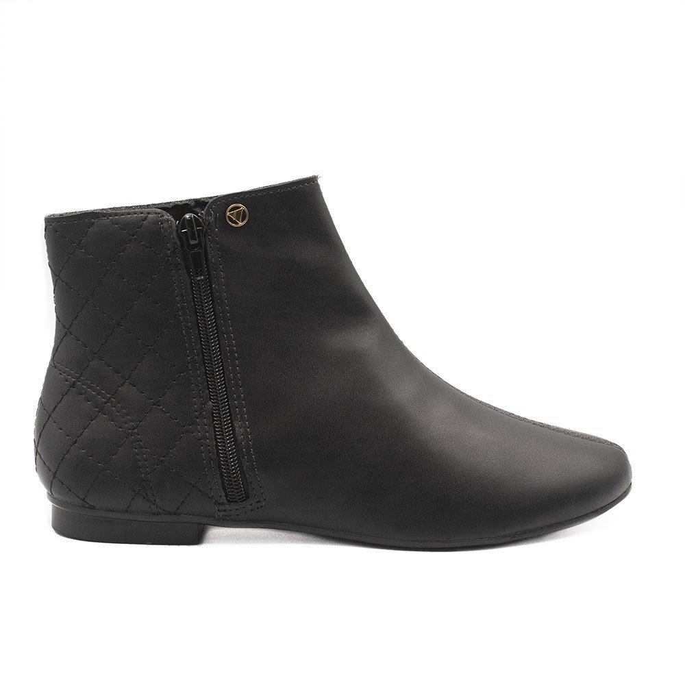 Bota Zatta Flat Matelassê Maitê Preta