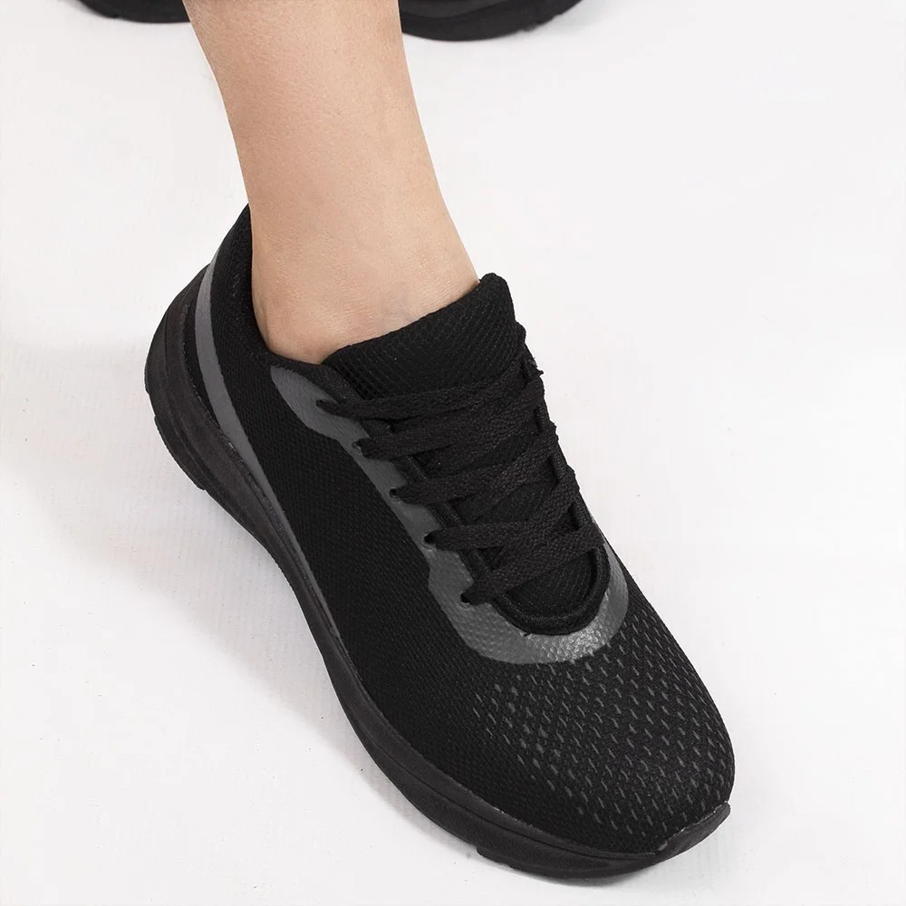 Tênis Zatta Cadarço Ketellyn Preto Preto 4