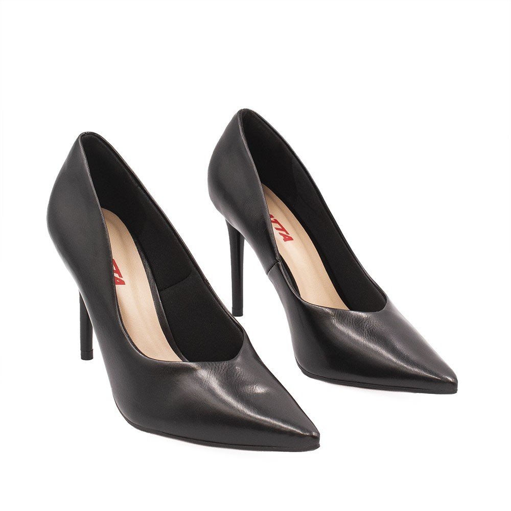Scarpin Zatta Bico Fino Salto Alto Anita Preto Preto 3