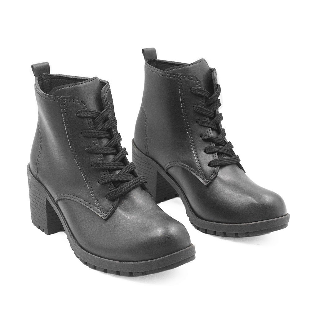 Bota Zatta Coturno Salto Bloco Beatriz Preta Preto 4