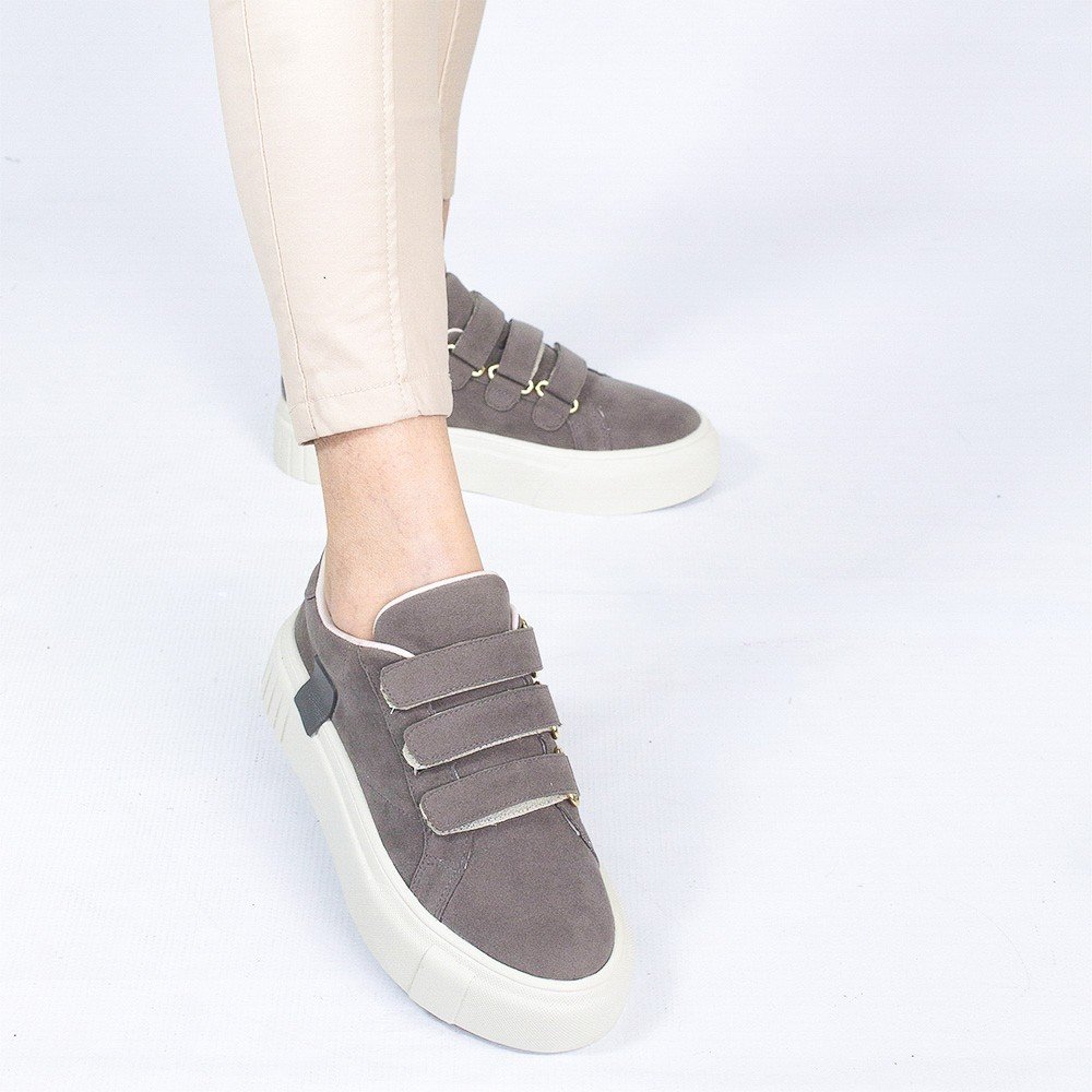 Tênis Zatta Feminino Flatform Mary Cinza Cinza 4