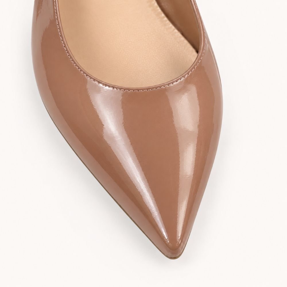Scarpin Zatta Slingback Salto Baixo Dalila Nude Bege 5