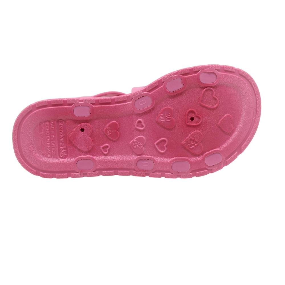 SANDÁLIA INFANTIL FEMININA GRENDENE BARBIE SWEET Rosa 4