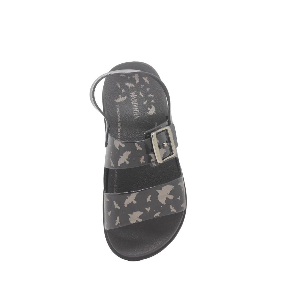 SANDÁLIA INFANTIL FEMININA GRENDENE WANDINHA DARK Preto 3