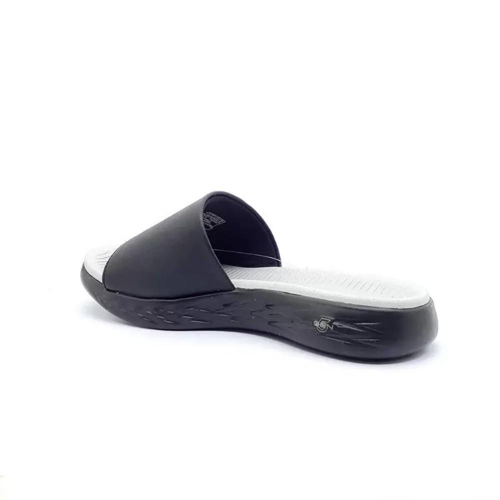 CHINELO SLIDE FEMININO SKECHERS ON THE GO 600 Preto 4