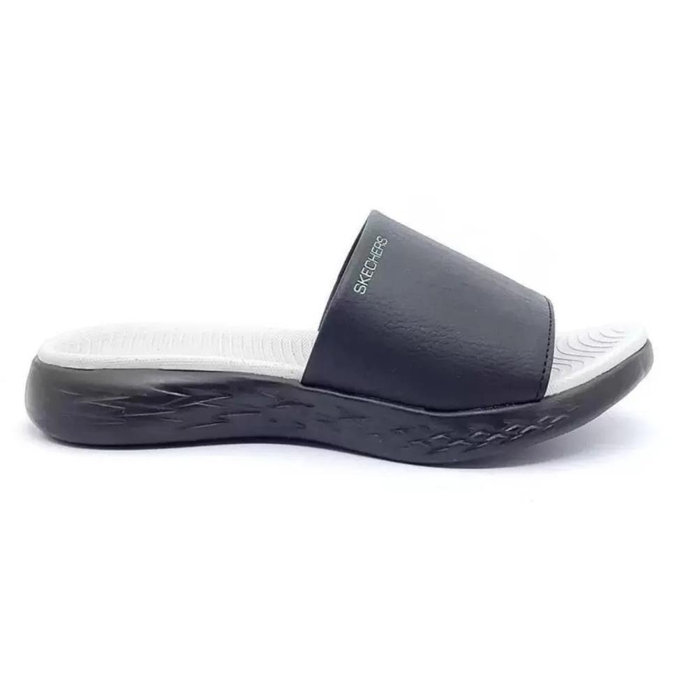 CHINELO SLIDE FEMININO SKECHERS ON THE GO 600 Preto 3
