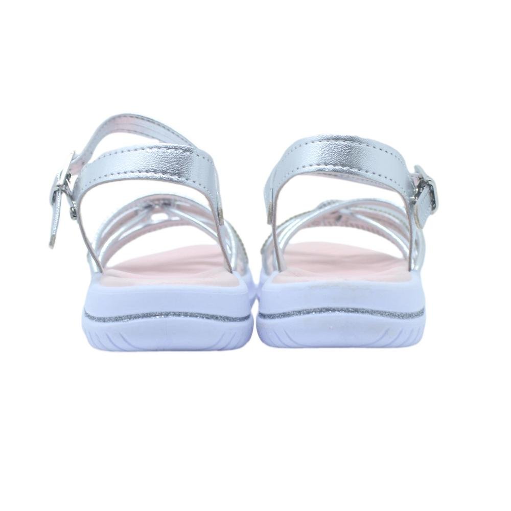 SANDÁLIA INFANTIL MENINAS KIDY FLY Prata 5