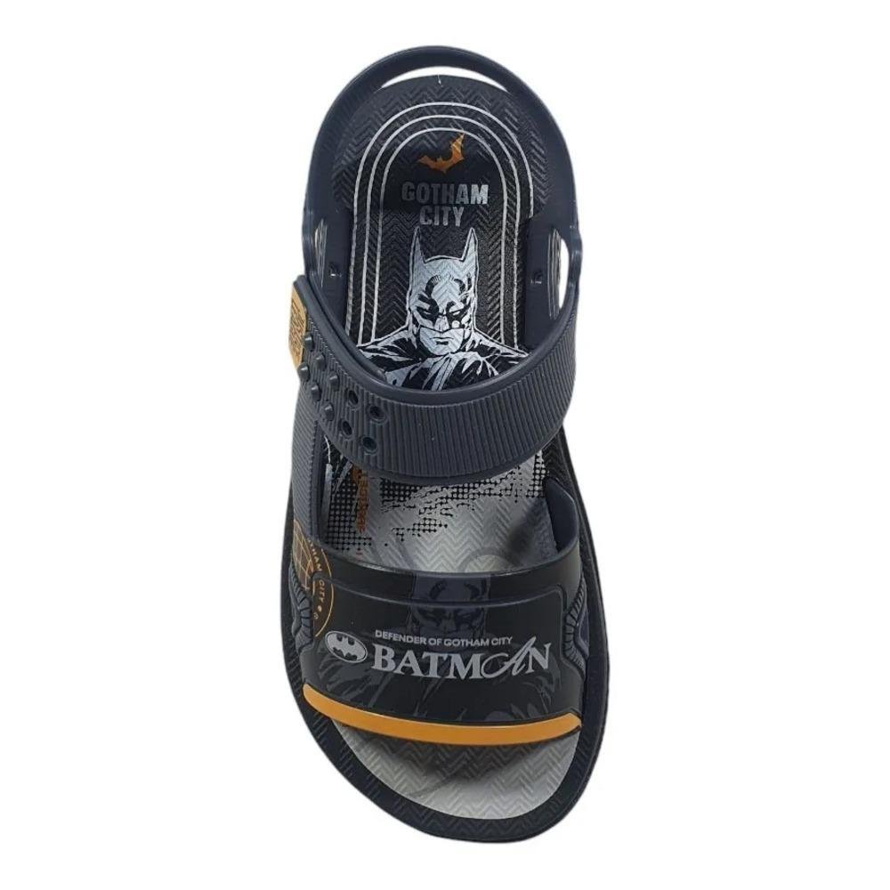 SANDÁLIA PAPETE INFANTIL MENINOS GRENDENE LIGA DA JUSTIÇA Preto 3