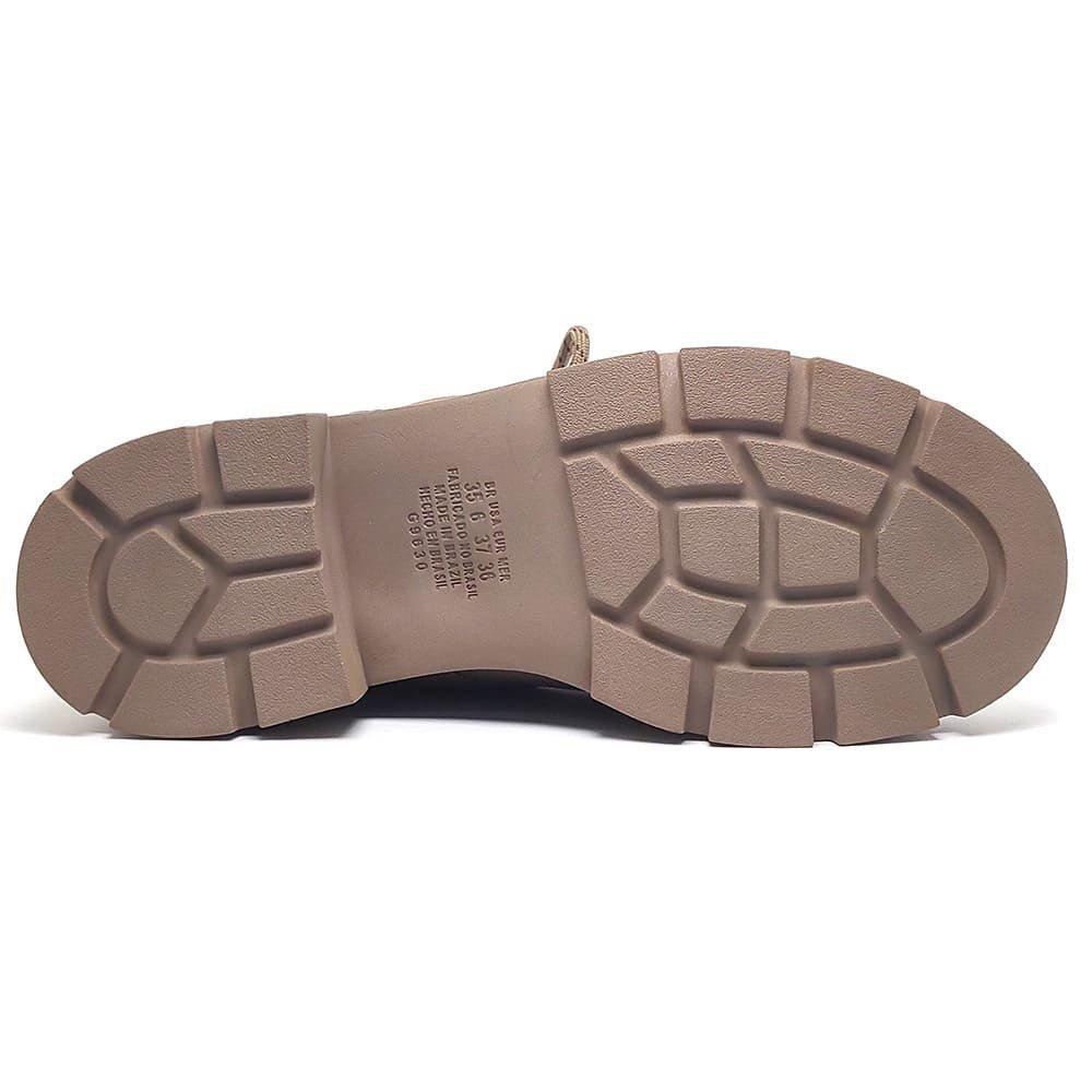 BOTA DAKOTA FEMININA CANO CURTO COTURNO DA131 Bege 3