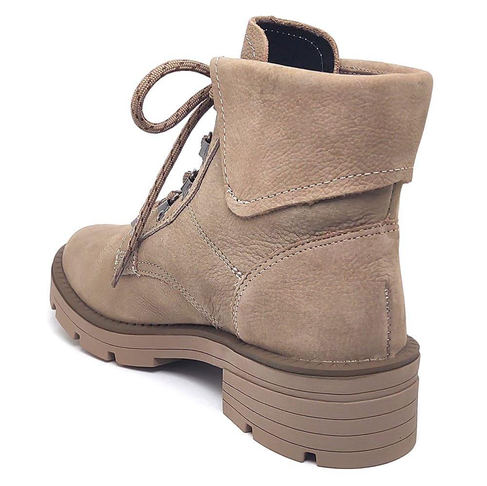 BOTA DAKOTA FEMININA CANO CURTO COTURNO DA131 Bege 5