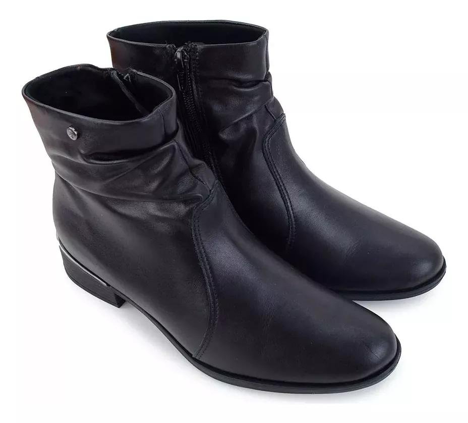 BOTA RAMARIM CANO CURTO SLOUCH FEMININO 2453103 Preto 2