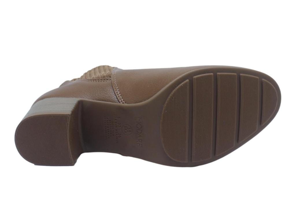 BOTA MODARE CANO CURTO FEMININO 7072.108 Marrom 4