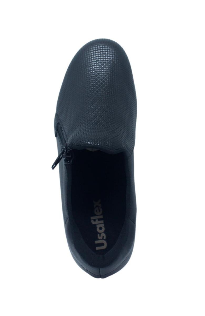 TÊNIS USAFLEX SLIP ON FEMININO MM1801 Preto 5