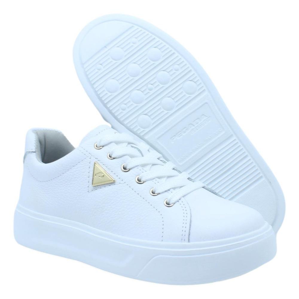 TÊNIS PEGADA LEVITECH COURO FEMININO 211209 Branco 6