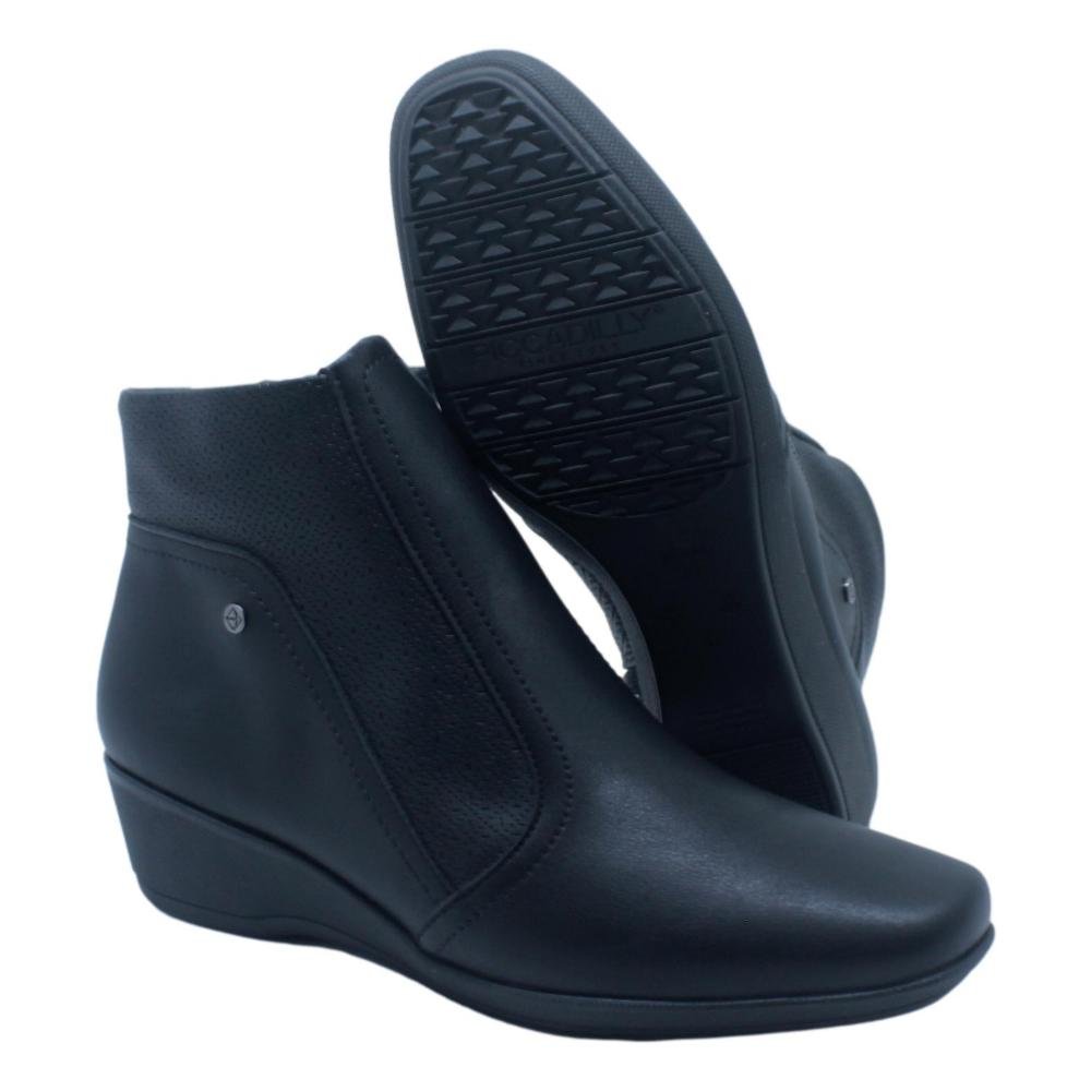 BOTA PICCADILLY BETH CANO CURTO FEMININA 143217 Preto 4