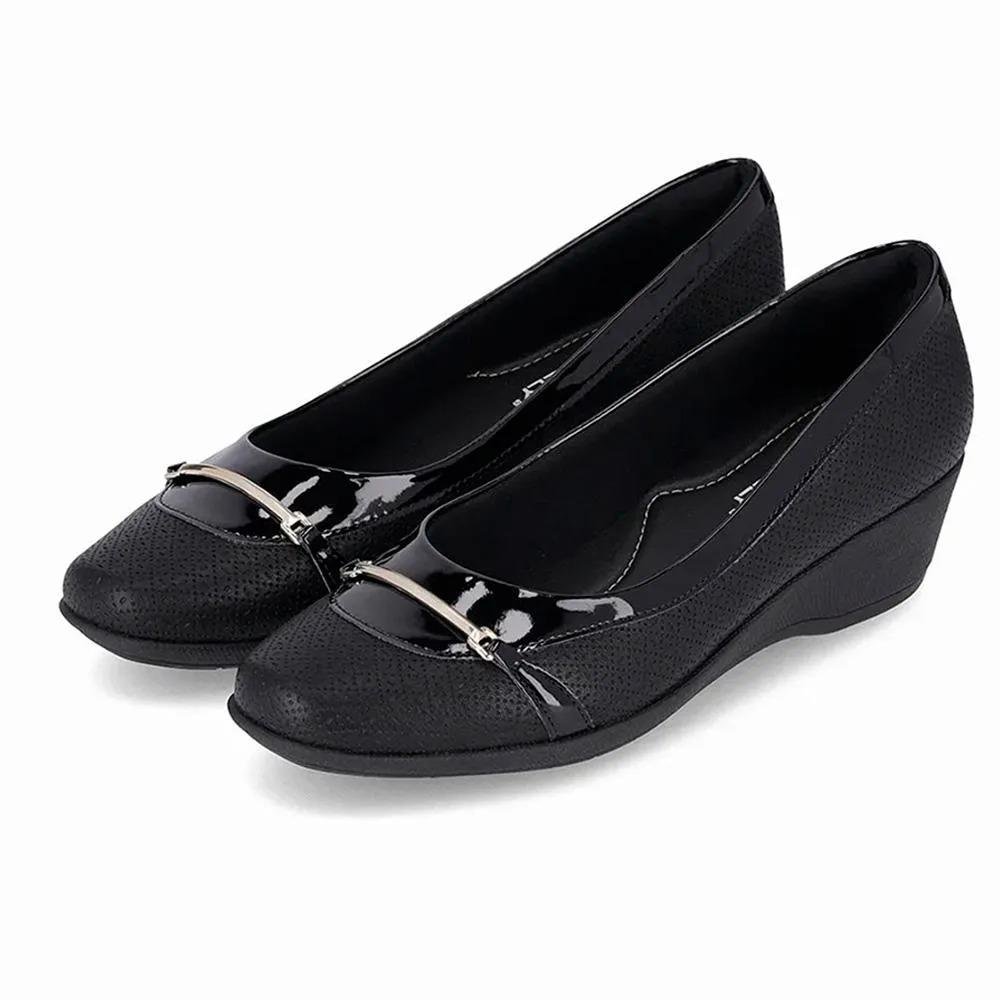 Sapato Feminino Piccadilly Ivone Anabela Preto 2