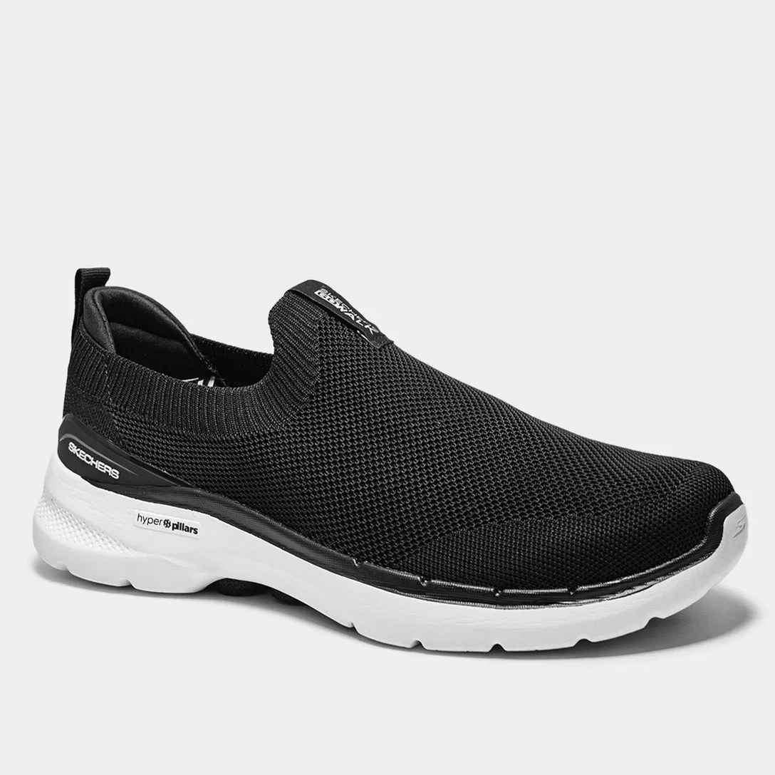 TÊNIS SKECHERS MASCULINO GO WALK 6 216267 Preto 2