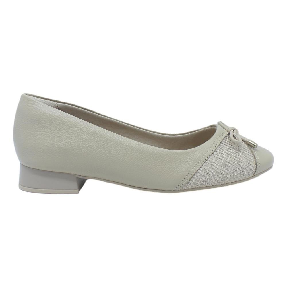 SAPATILHA COMFORTFLEX FEMININA SALTO BAIXO 2482303 Bege 2