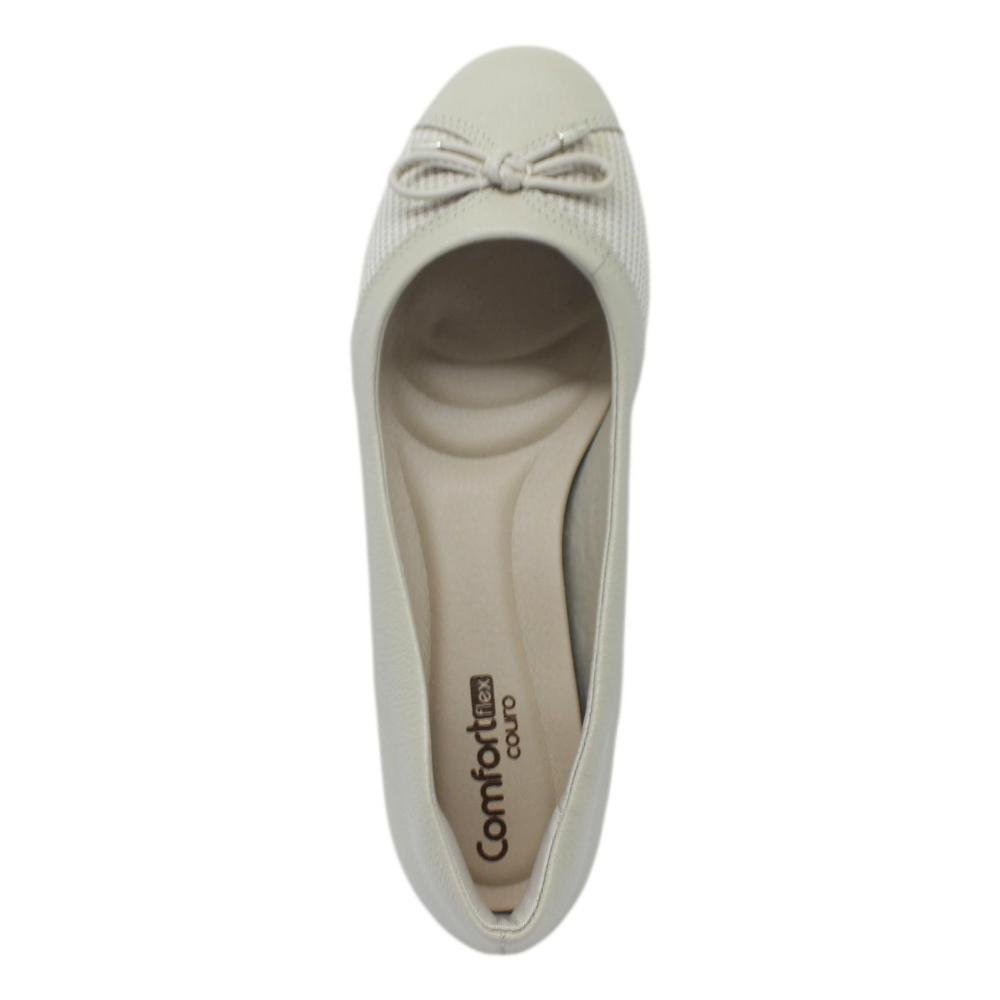 SAPATILHA COMFORTFLEX FEMININA SALTO BAIXO 2482303 Bege 5