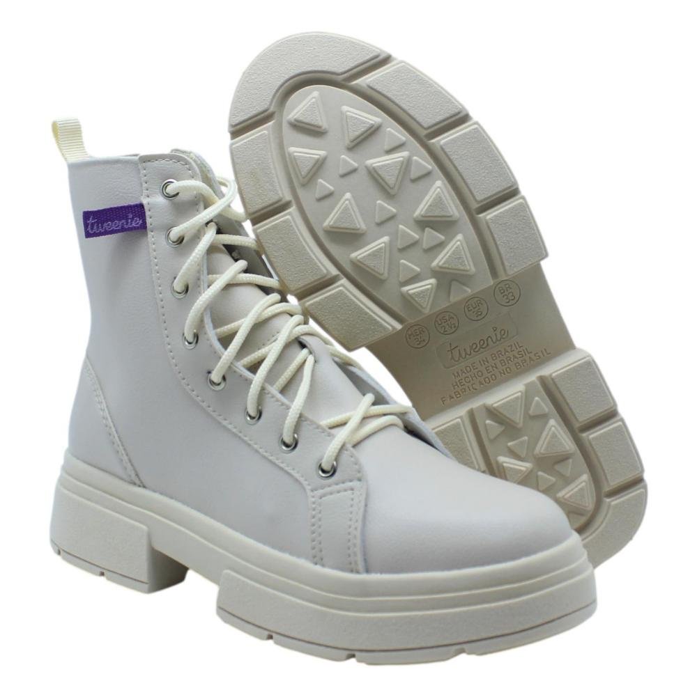 BOTA COTURNO TWEENIE STORE INFANTIL MENINA 561.006 Branco 4
