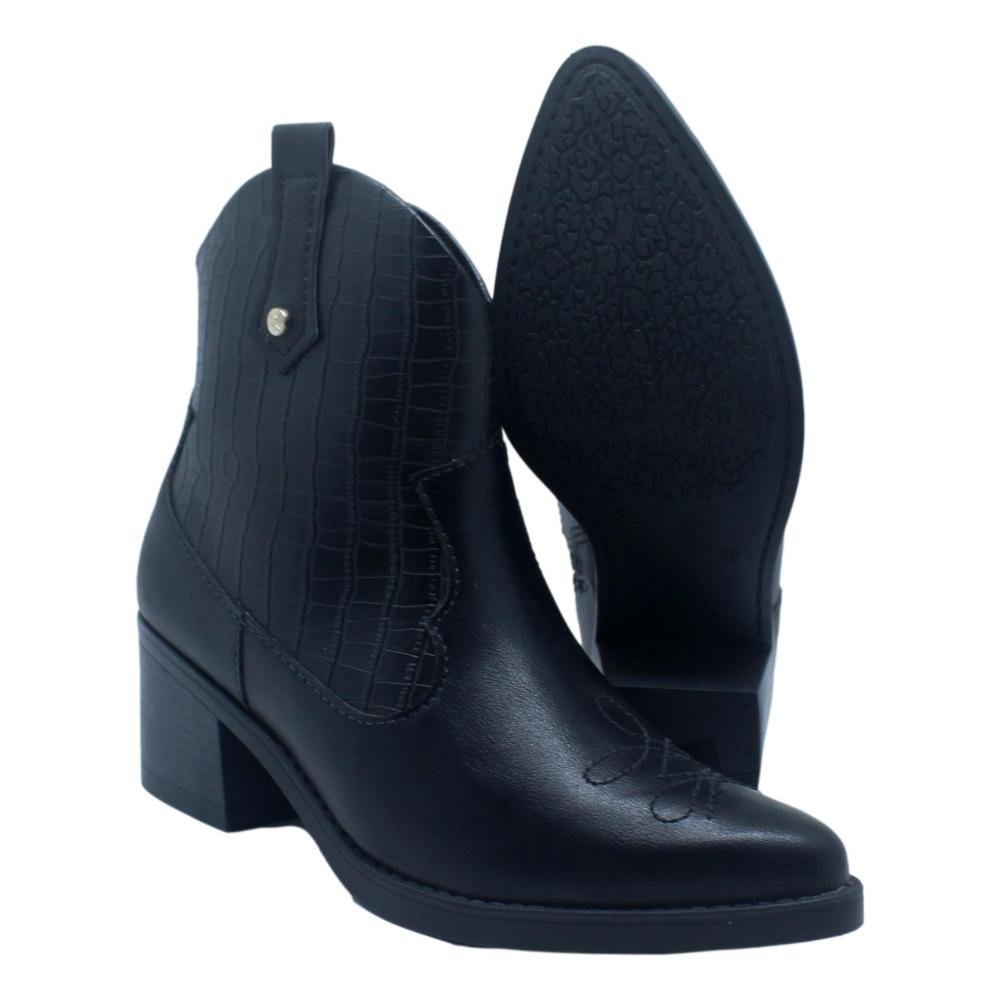 BOTA RAMARIM WESTERN FEMININA 2351101 Preto 4