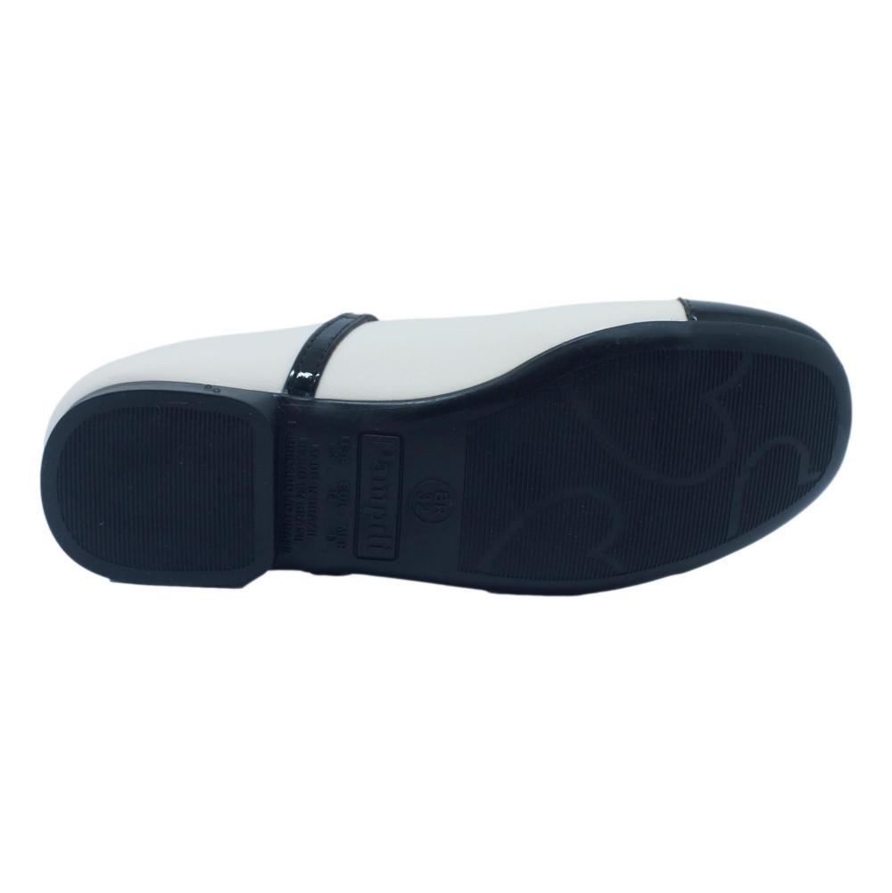Sapatilha Infantil Meninas Pampili Ballet Cap Toe Branco 6