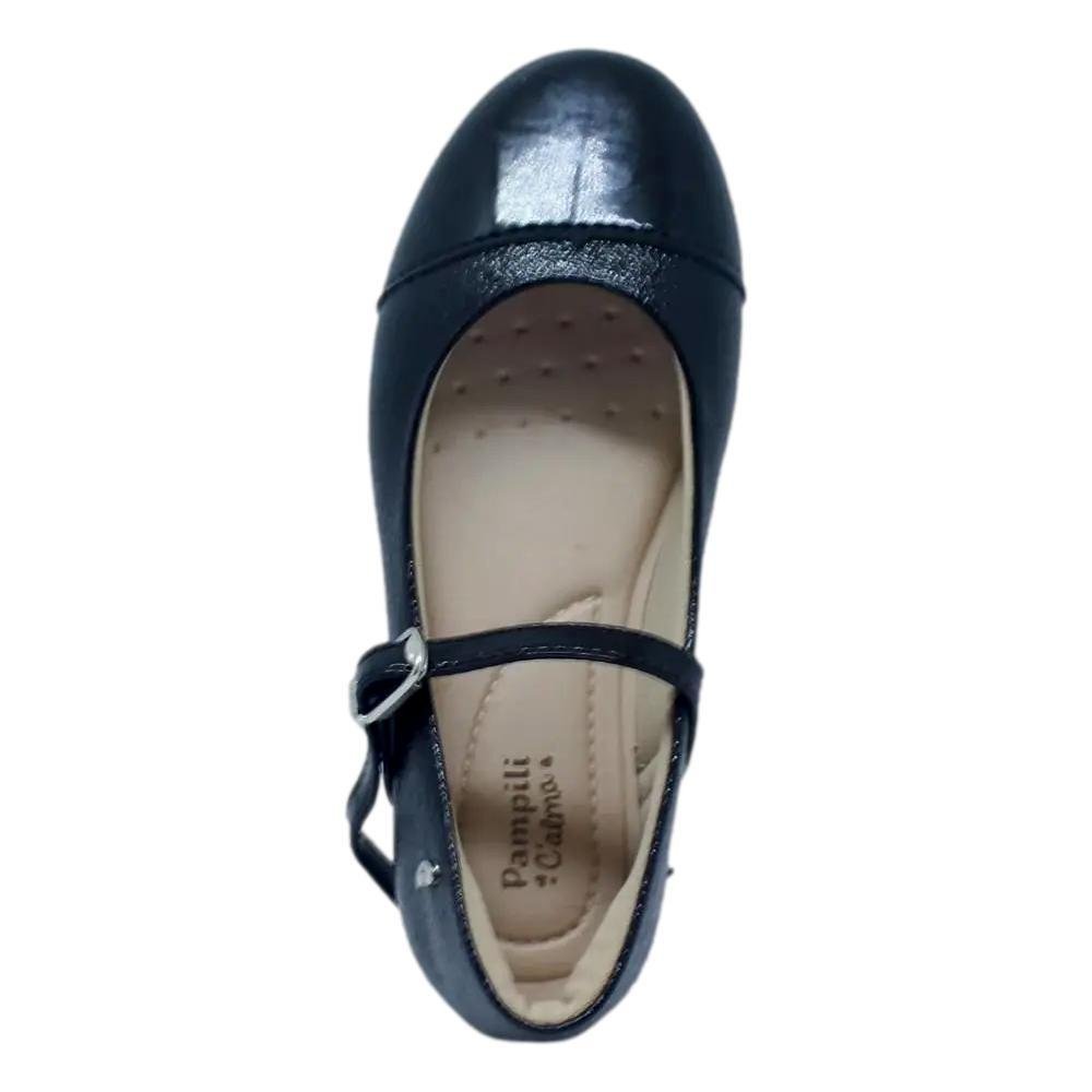 Sapatilha Infantil Meninas Pampili Bailarina Cap Toe Preto 2