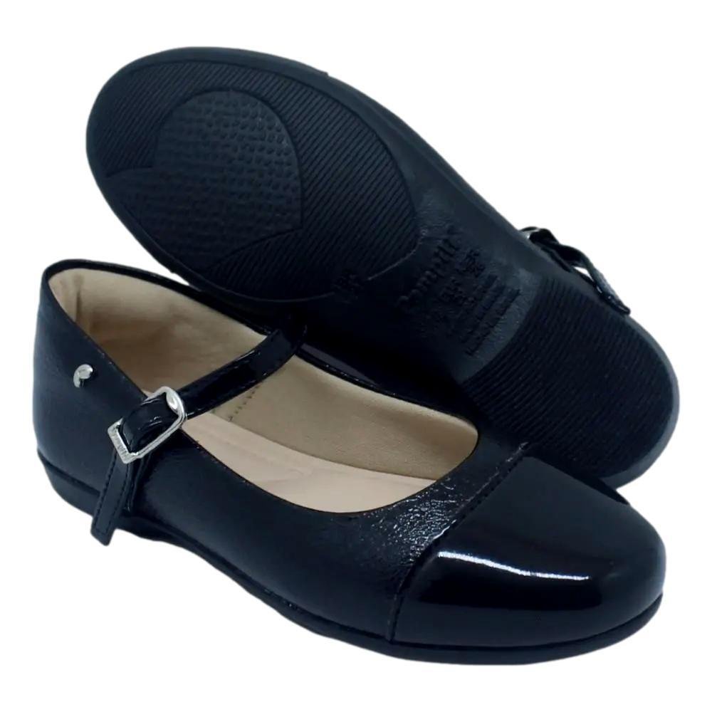 Sapatilha Infantil Meninas Pampili Bailarina Cap Toe Preto 4
