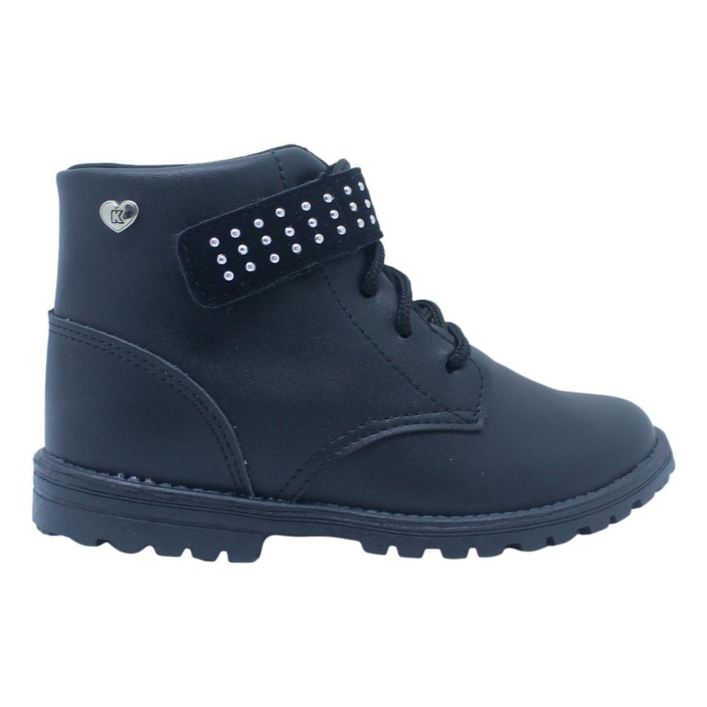 BOTA INFANTIL MENINAS KIDY FASHION Preto 2