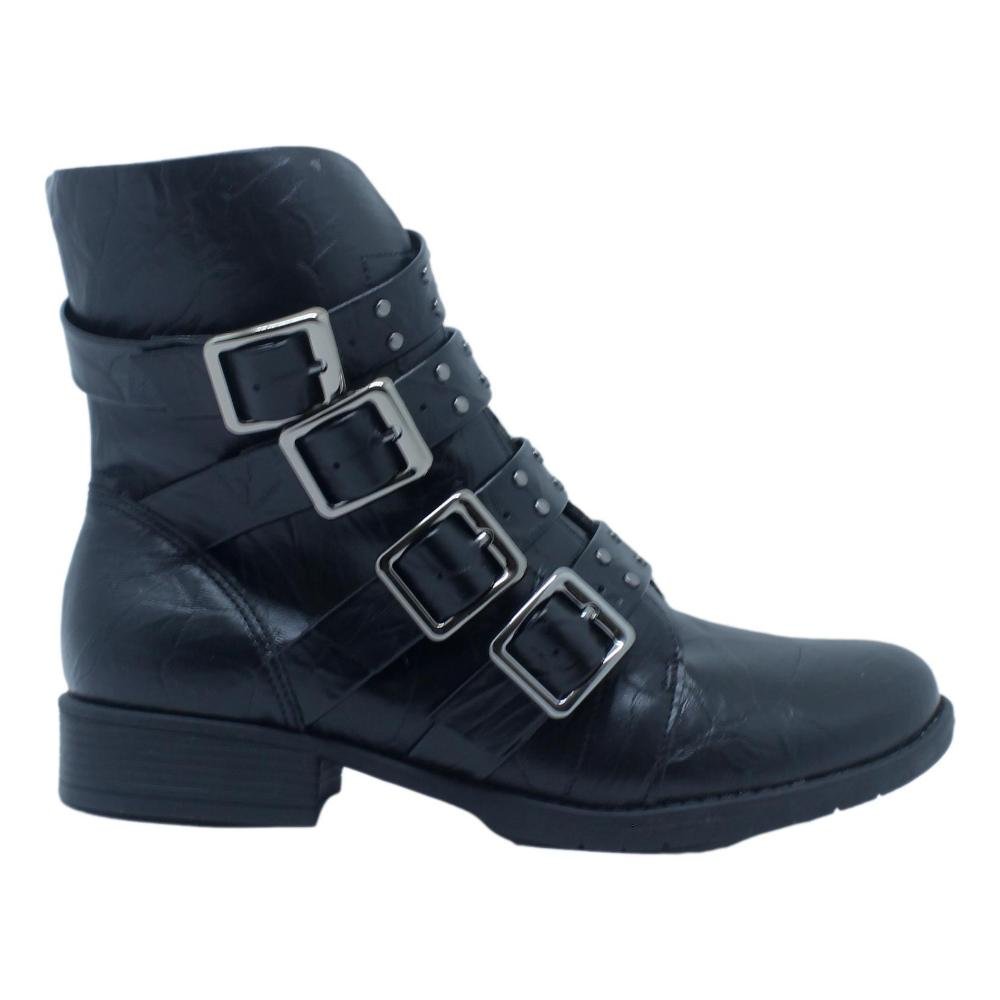 BOTA PICCADILLY LECI CANO CURTO SALTO BAIXO 653006 Preto 2
