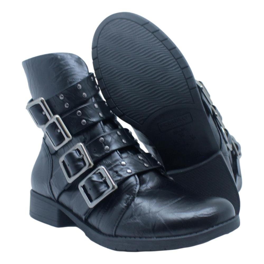 BOTA PICCADILLY LECI CANO CURTO SALTO BAIXO 653006 Preto 4
