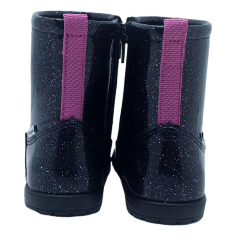 BOTA PAMPILI RUBI PRETA FURTACOR INFANTIL MENINA 141.077 Preto 3