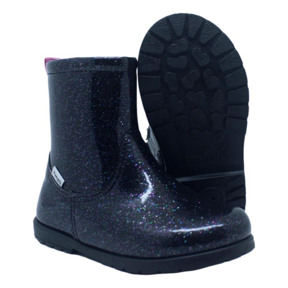 BOTA PAMPILI RUBI PRETA FURTACOR INFANTIL MENINA 141.077 Preto 4