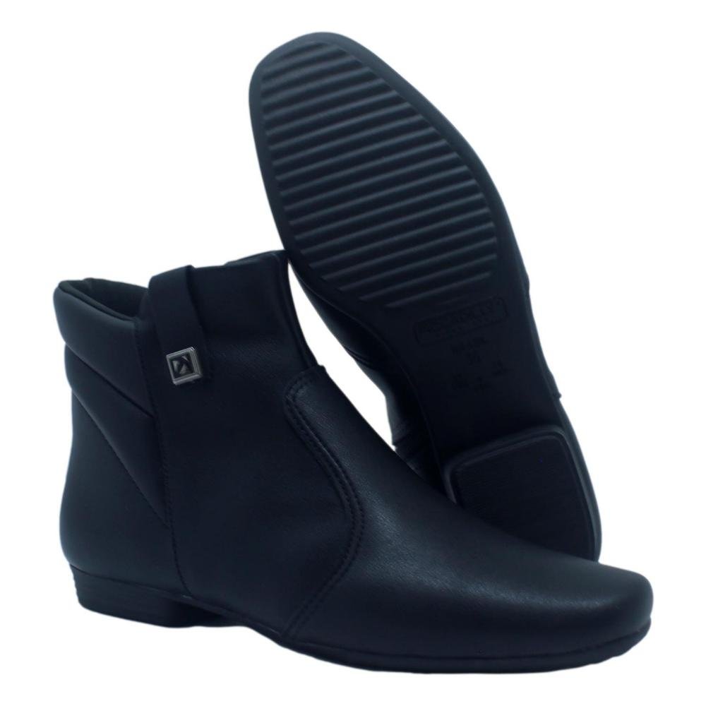 BOTA FEMININA CANO CURTO RAQUEL PICCADILLY Preto 4