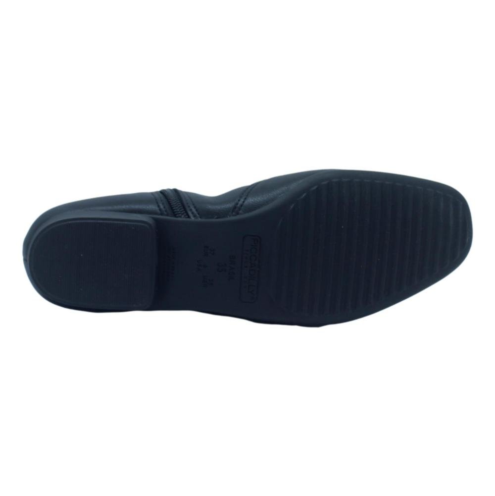 BOTA FEMININA CANO CURTO RAQUEL PICCADILLY Preto 6