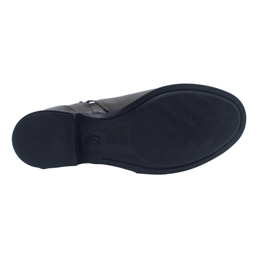 BOTA FEMININA CANO CURTO COURO NEWBORN Marrom 6