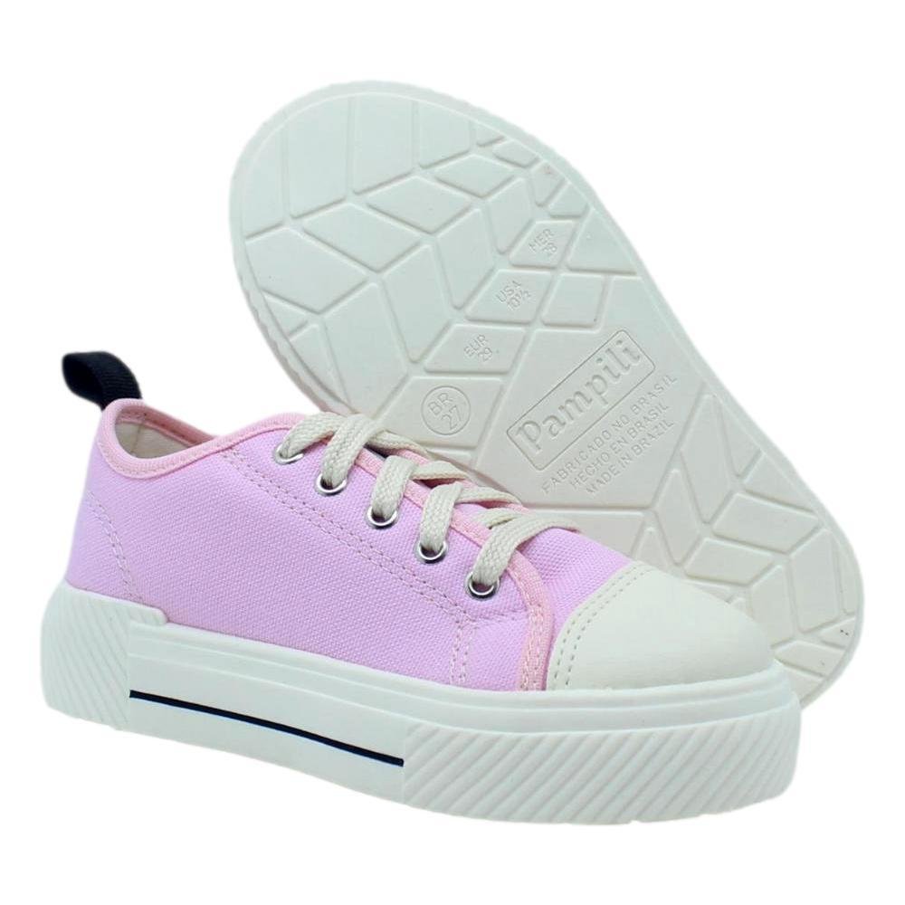 Tênis Infantil Meninas Pampili Max Rosa Rosa 6