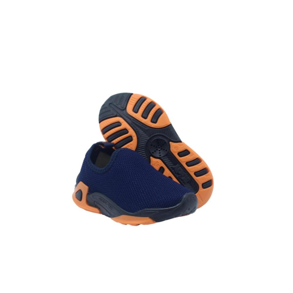 TÊNIS INFANTIL MENINOS KIDY PLAY C/BRINDE Azul/Laranja 6