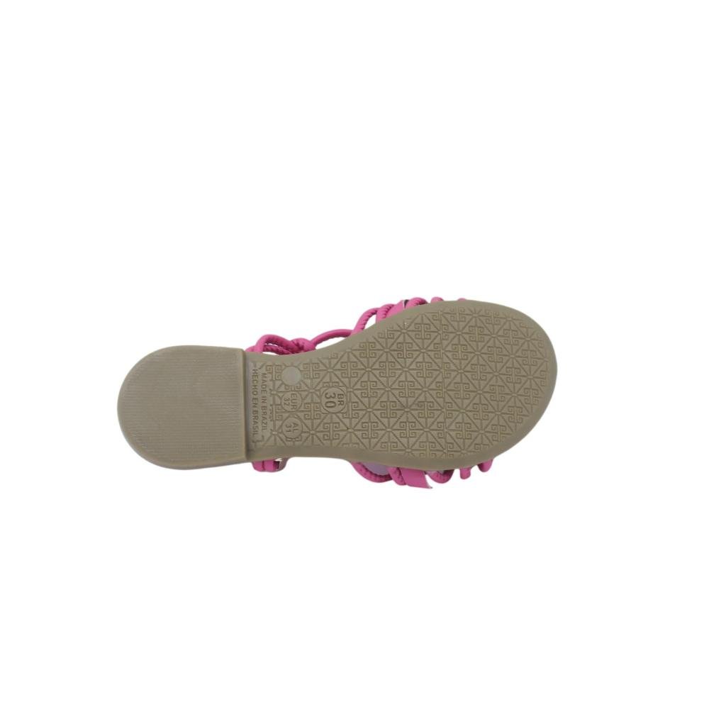 SANDÁLIA INFANTIL MENINAS KIDY FLAT IBIZA Rosa 4