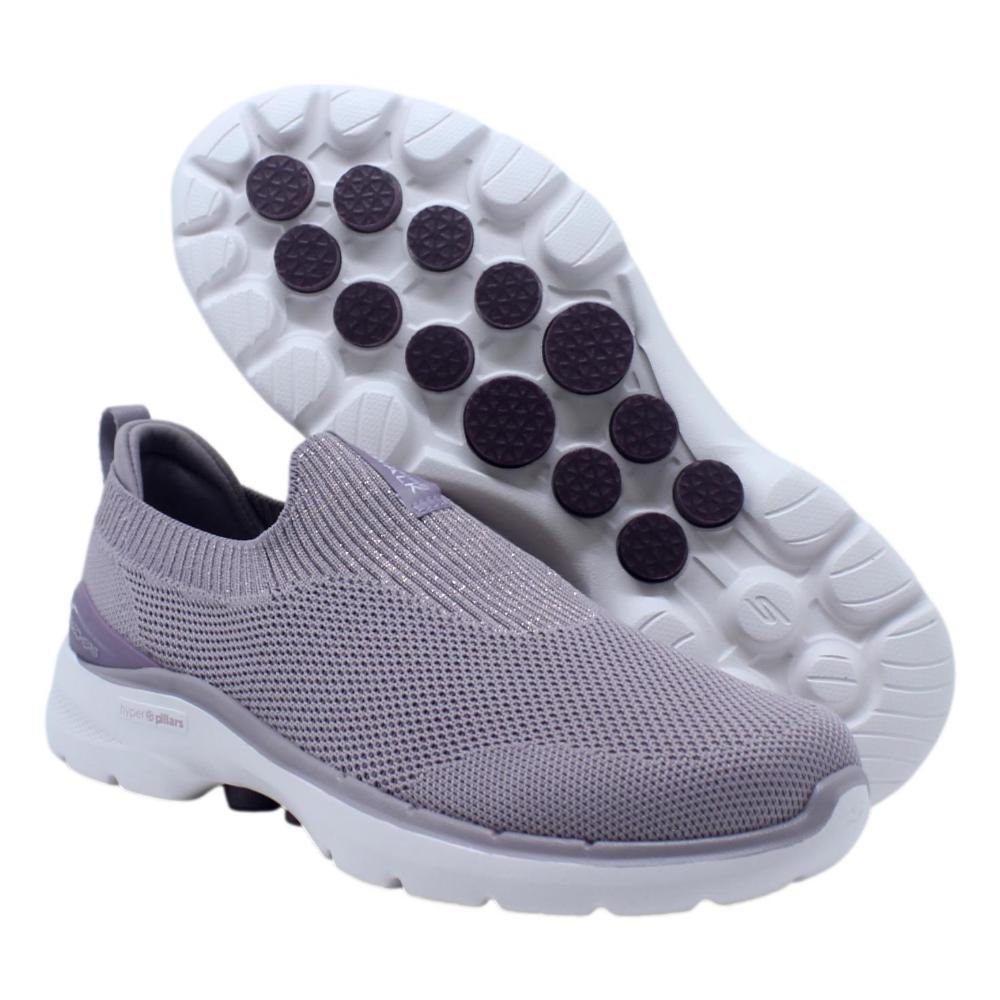 TÊNIS FEMININO SLIP-ON SKECHERS GO WALK 6 Roxo 4