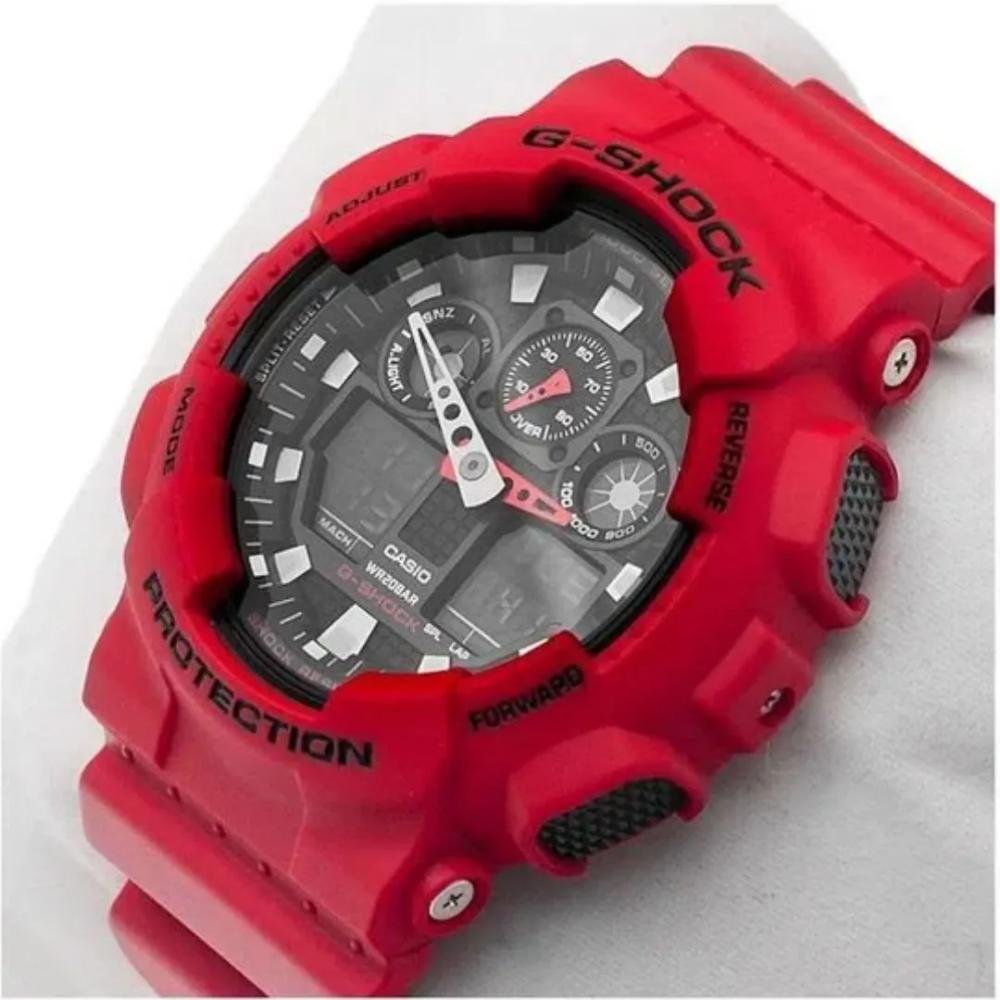 Relógio G-Shock GA-100B-4ADR Vermelho 2