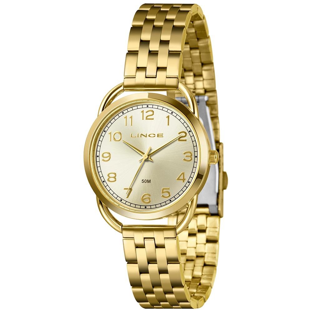 RELÓGIO URBAN FEMININO DOURADO ANALÓGICO LRG4779L36 Dourado 2