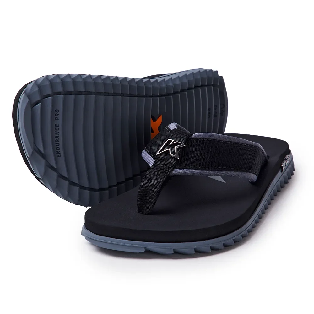 Chinelo Kenner Masculino Kivah Cushy DKS Preto/Cinza 2