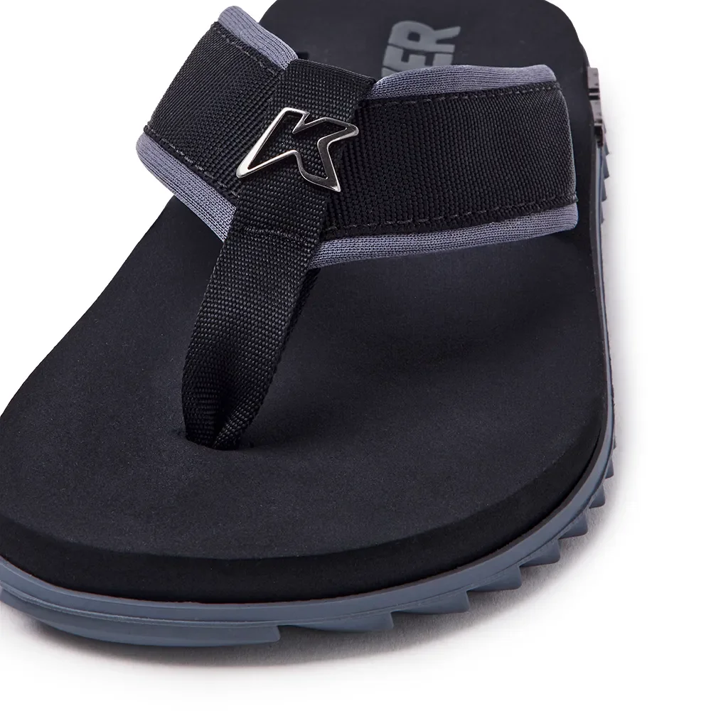 Chinelo Kenner Masculino Kivah Cushy DKS Preto/Cinza 4