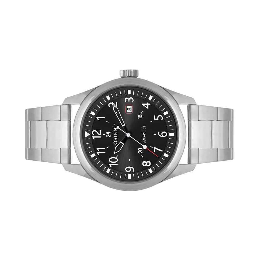 Relógio ORIENT Masculino SolarTech MBSS1446 P2SX Prata 4